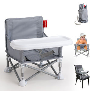 Portable 3-in-1 Baby Chair(Grey)