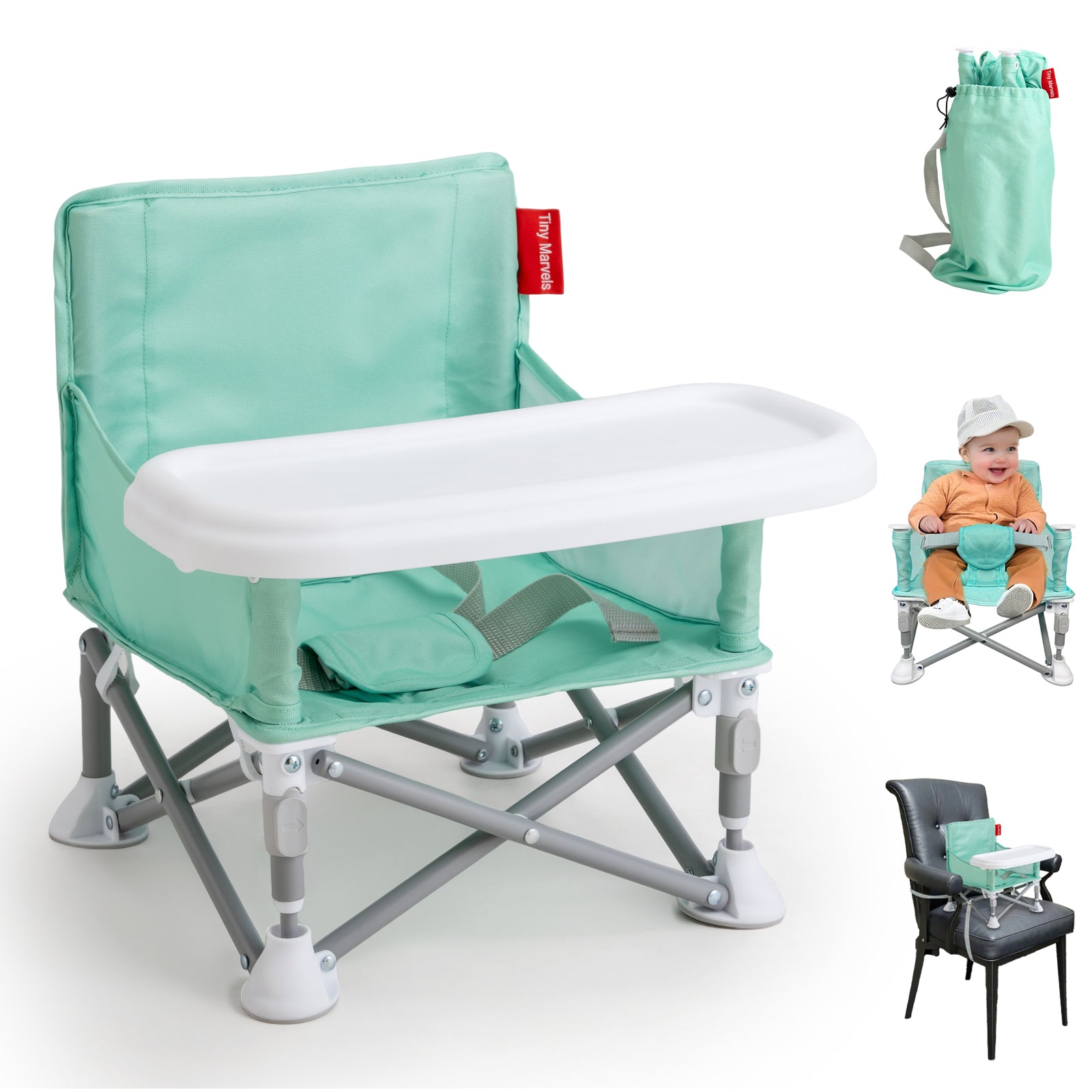 Portable 3-in-1 Baby Chair(Grey)