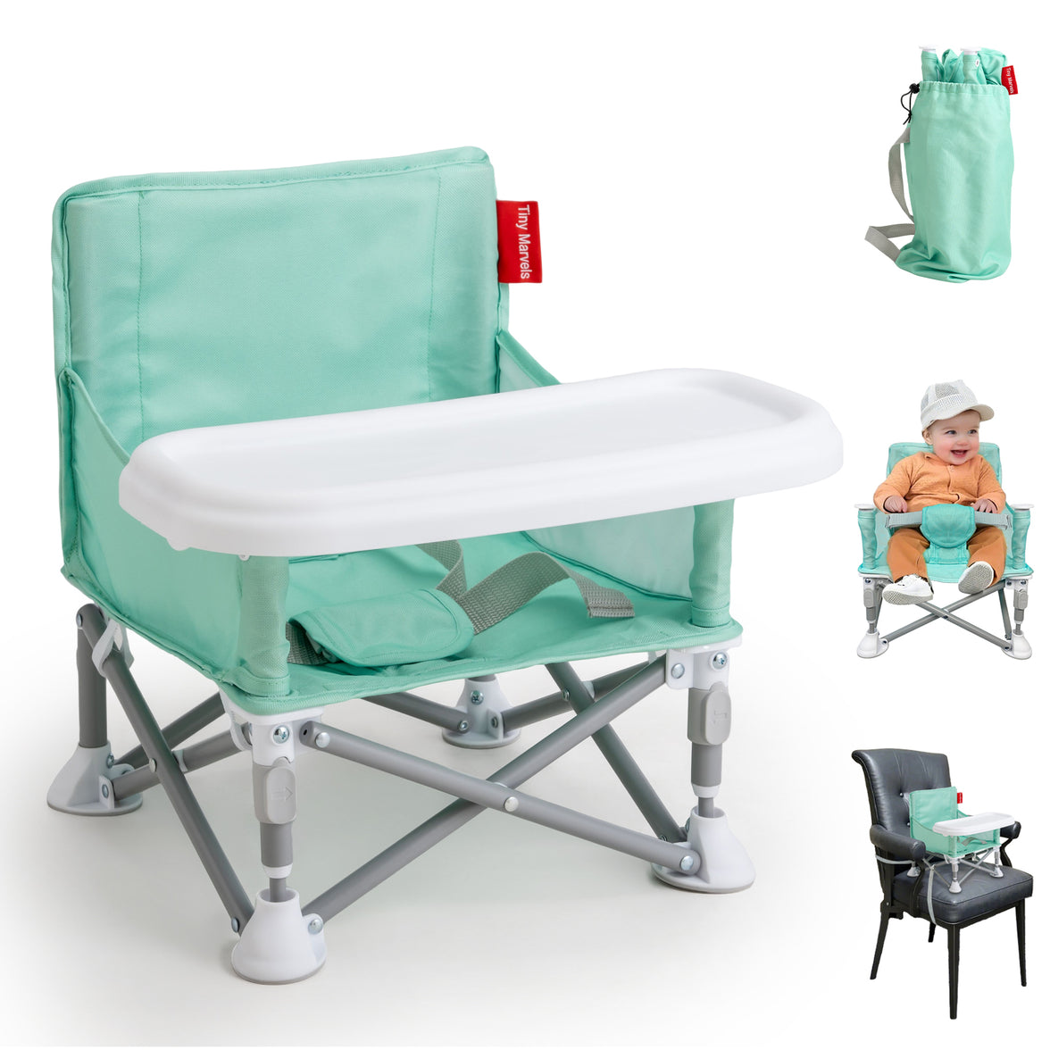 Portable 3-in-1 Baby Chair(Grey)