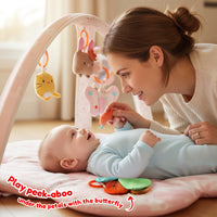 Baby Play Gym & Activity Mat(Blush Bloom)