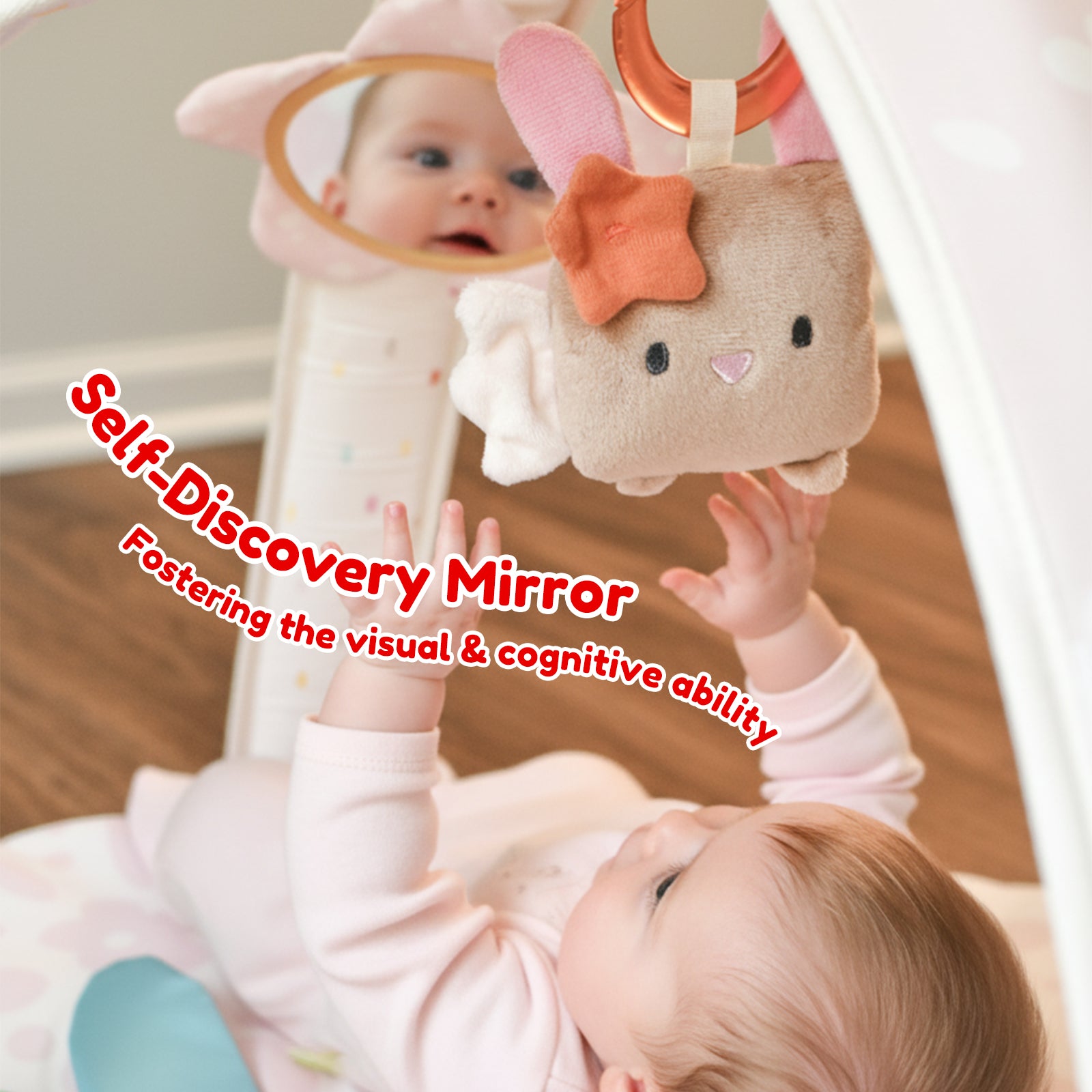Baby Play Gym & Activity Mat(Blush Bloom)