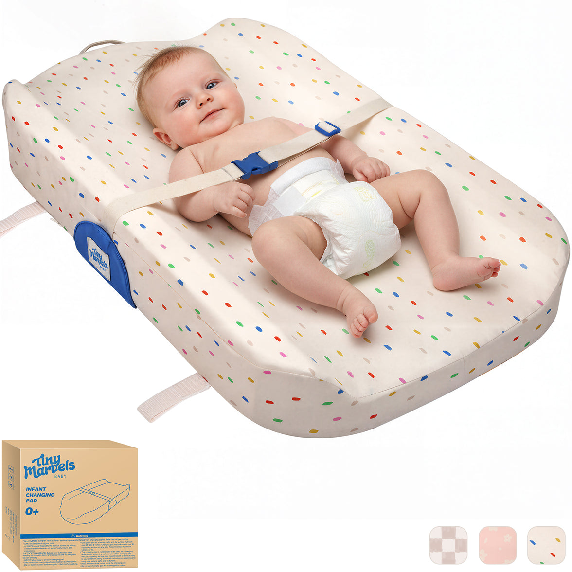 Baby Changing Pad(Cream Confetti)