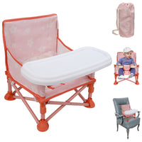 Portable 3-in-1 Baby Chair, Cozy Booster Seat(Sand Checker)