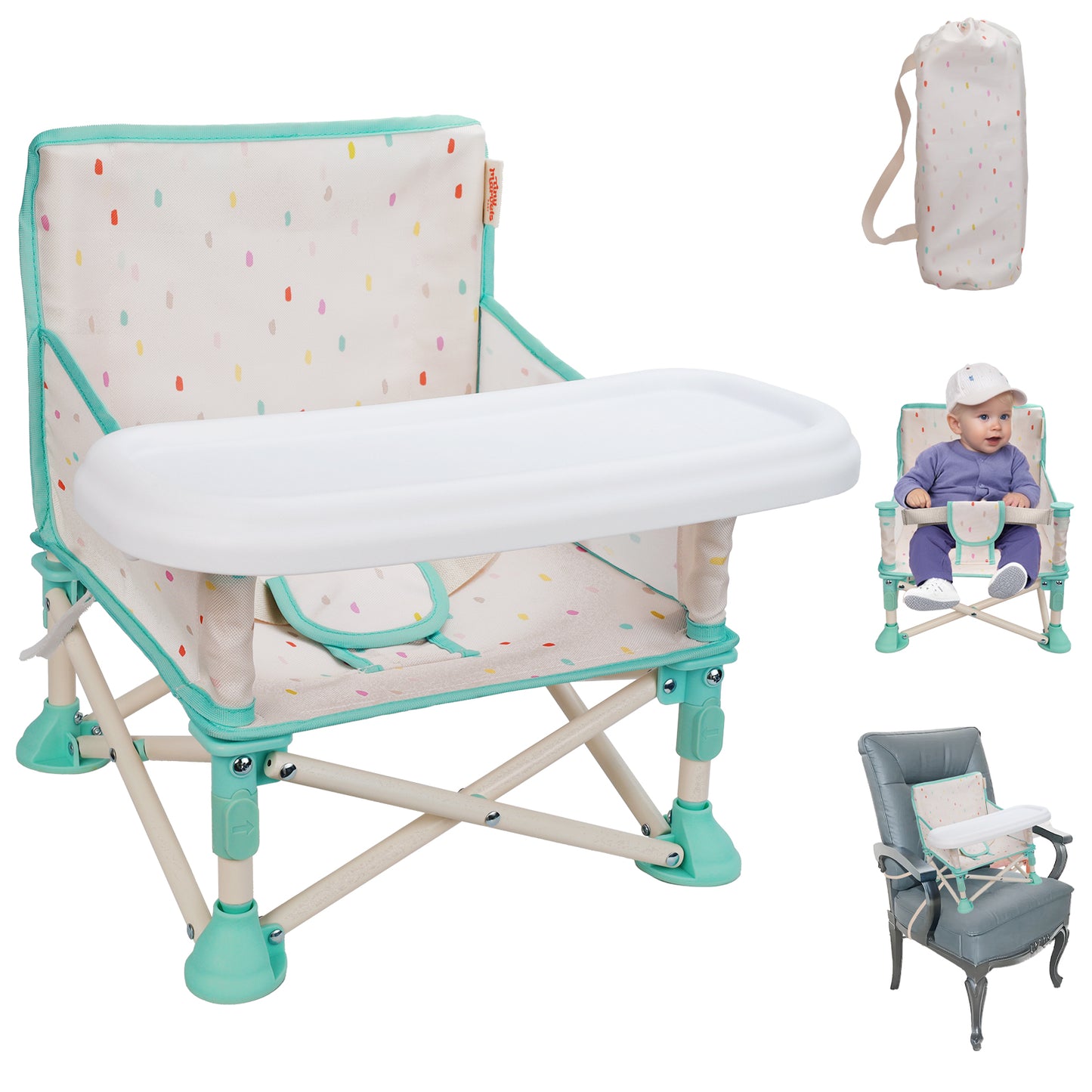 Portable 3-in-1 Baby Booster Seat