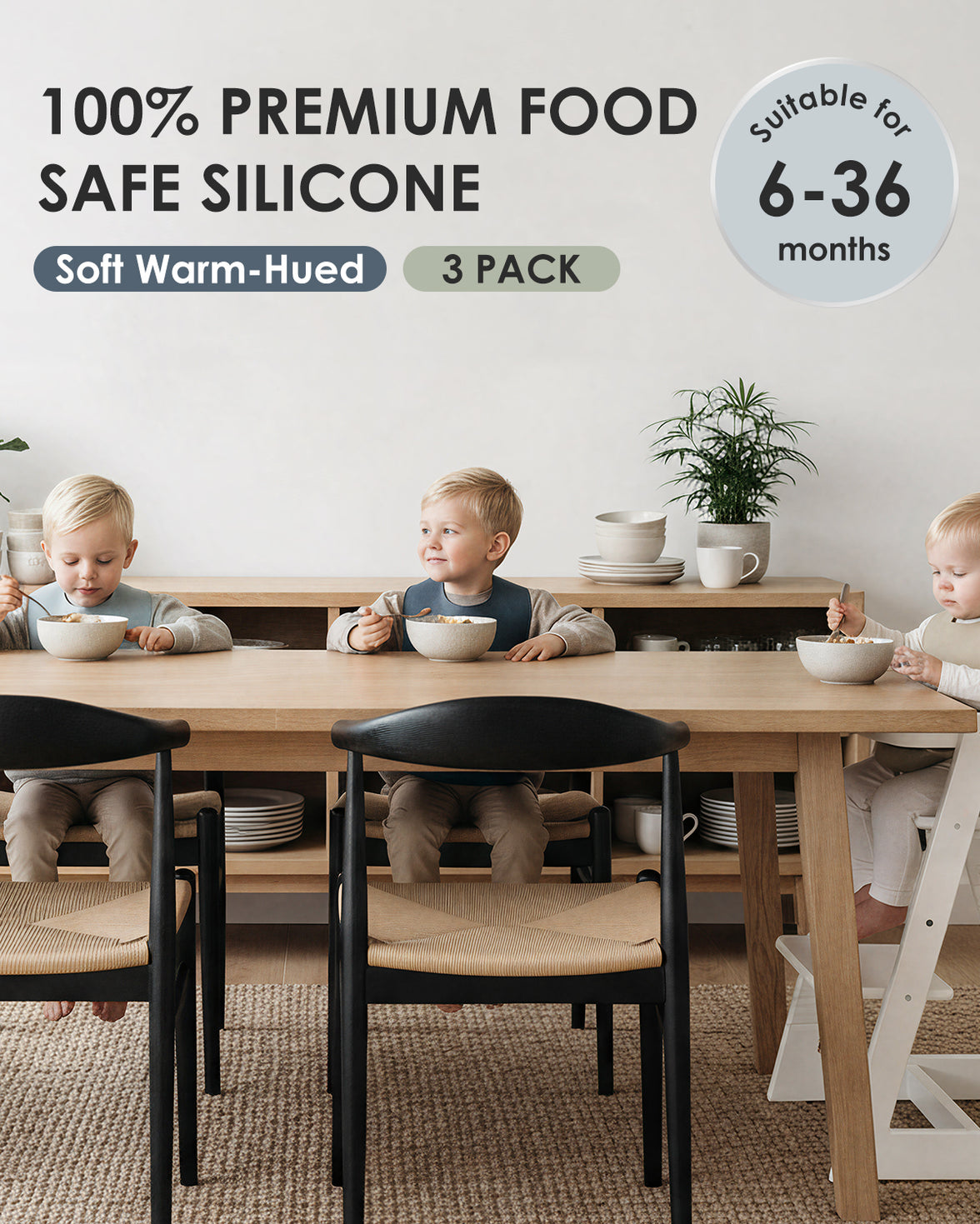 Silicone Baby Bibs Set