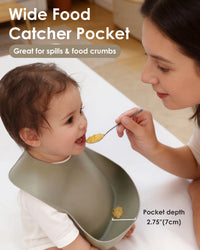Silicone Baby Bibs Set