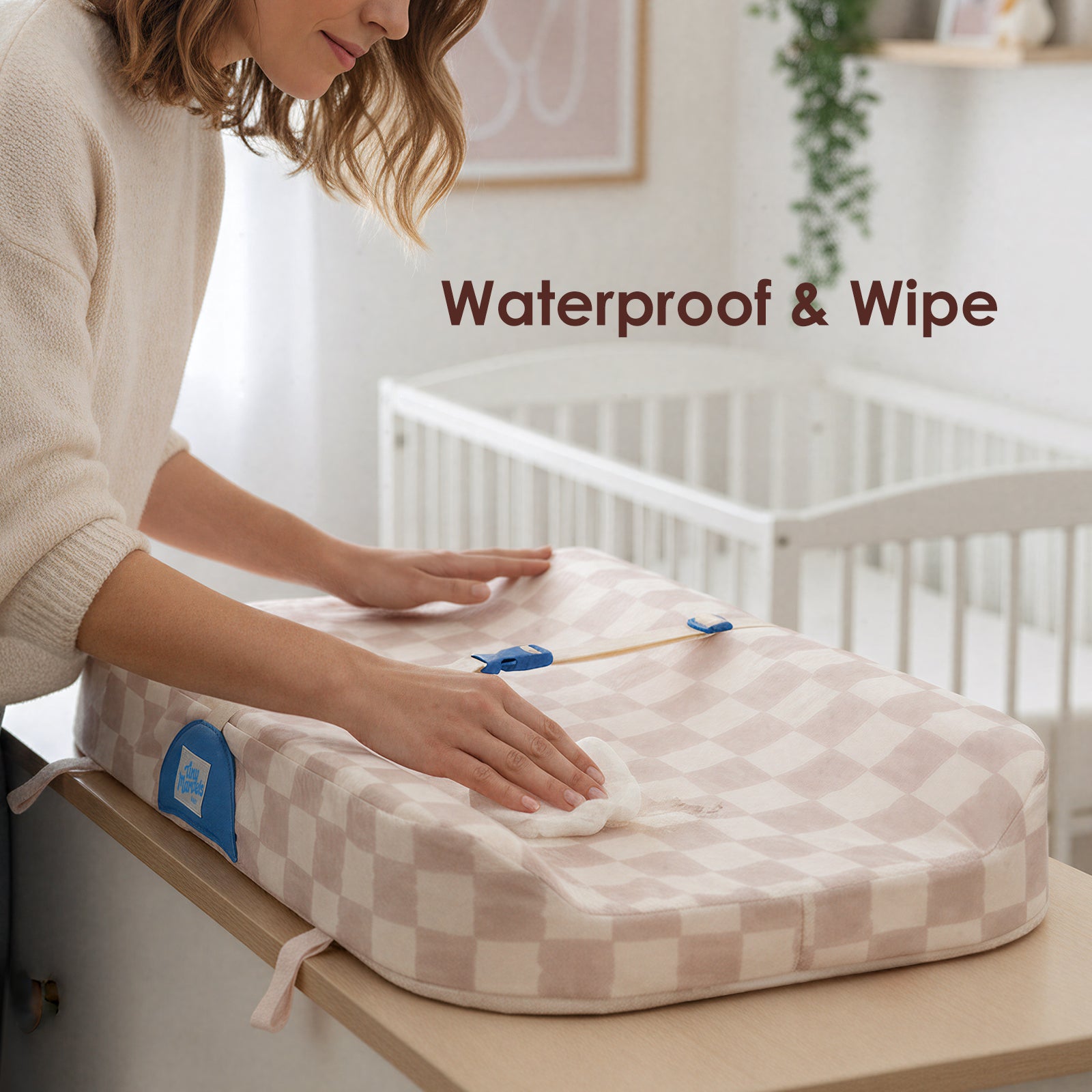 Baby Changing Pad(Sand Checks)