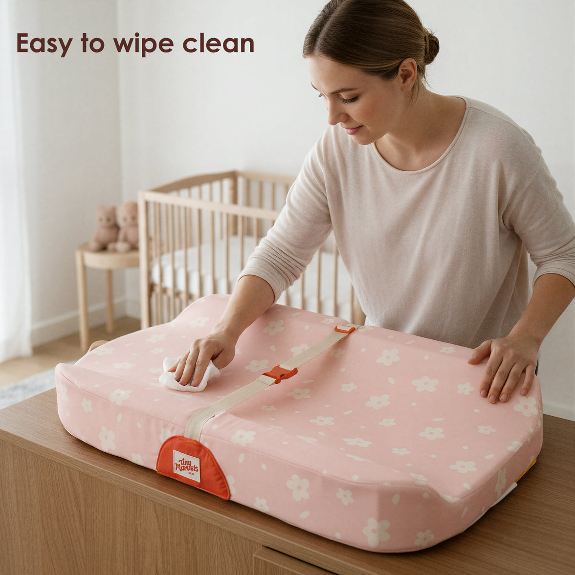 Baby Changing Pad(Blush Petals)