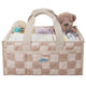 Diaper Caddy Organizer for New Parents(Sand Checks)