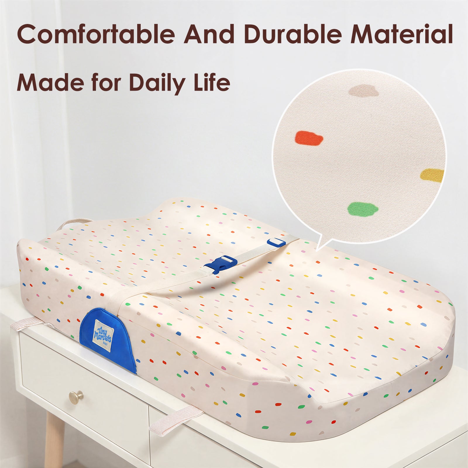 Baby Changing Pad(Cream Confetti)