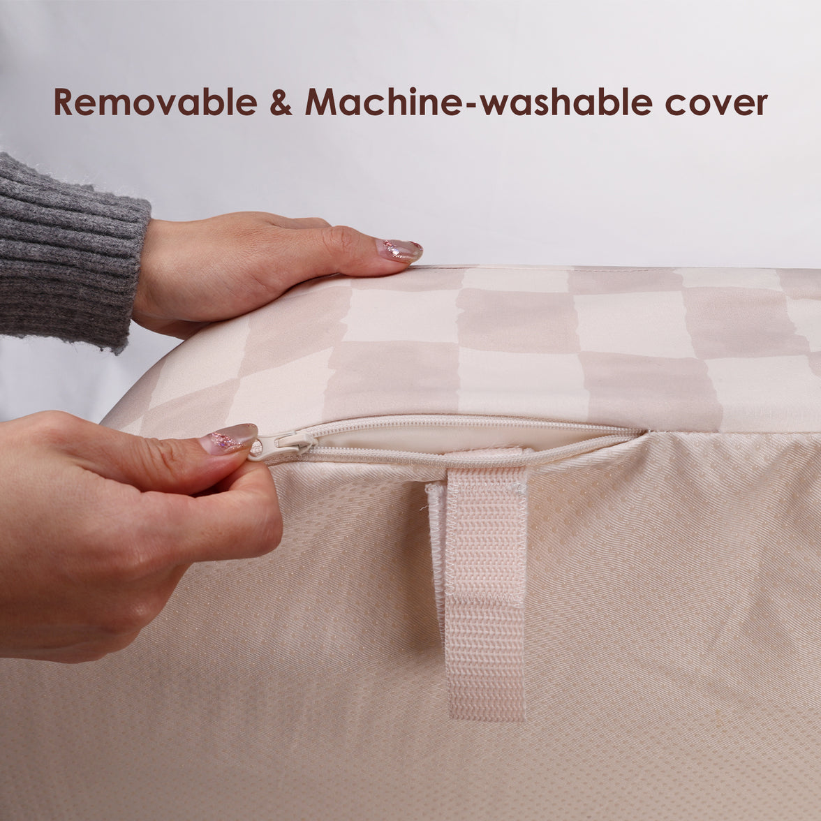 Baby Changing Pad(Sand Checks)