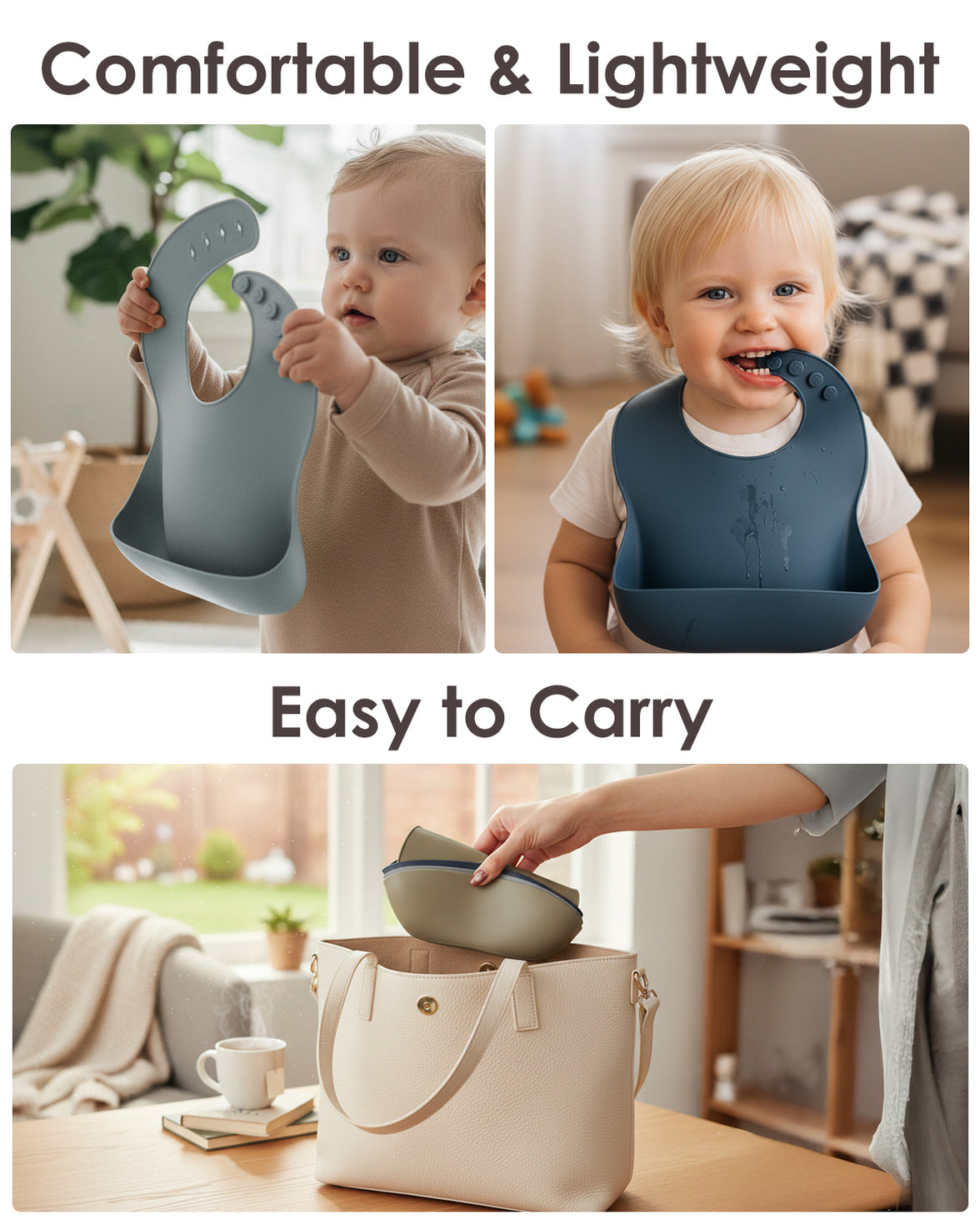 Silicone Baby Bibs Set