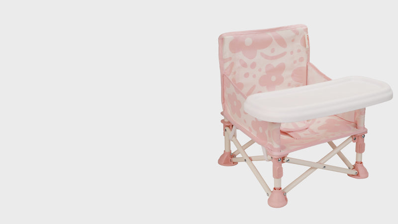 Portable 3-in-1 Baby Chair, Cozy Booster Seat(Sand Checker)